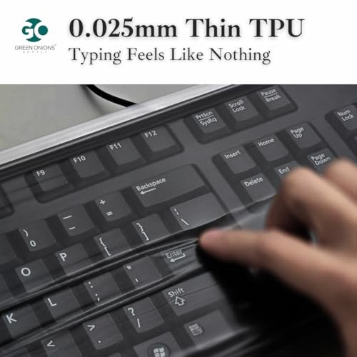 [3 Pack] Universal Fully Covered Flat Style 0.025mm Standard Keyboard - 3 pack
