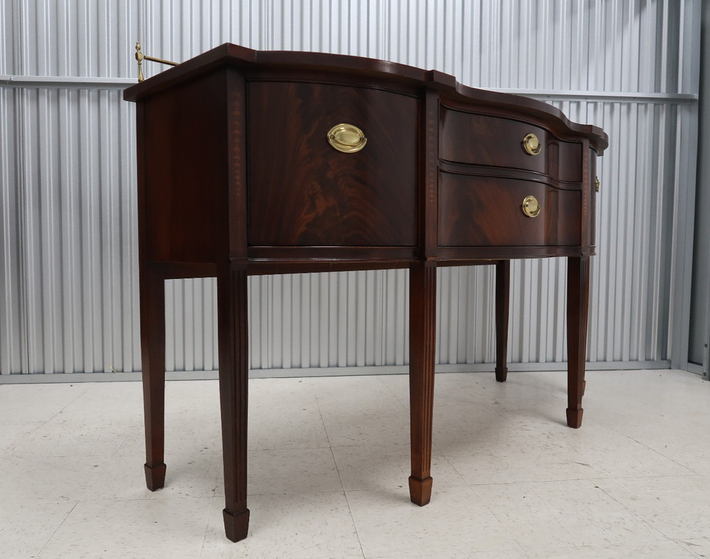 Thomasville Mahogany Collection Sideboard With Brass Gallery