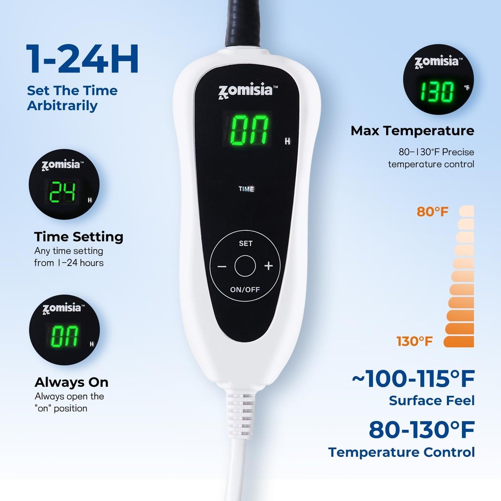 Cat Heating Pad - 11 Adjustable Temperature and 25 Timer Options, Heated Cat ...