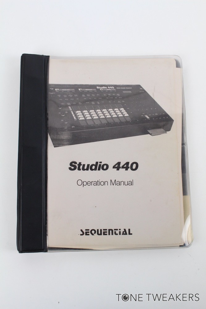 Sequential Circuits Studio 440 Operation Manual Sampler VINTAGE SYNTH DEALER