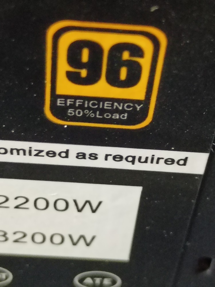 Furious Shark 2000W PSU Bitcoin Mining Power Supply 96 Efficiency, 50% Load