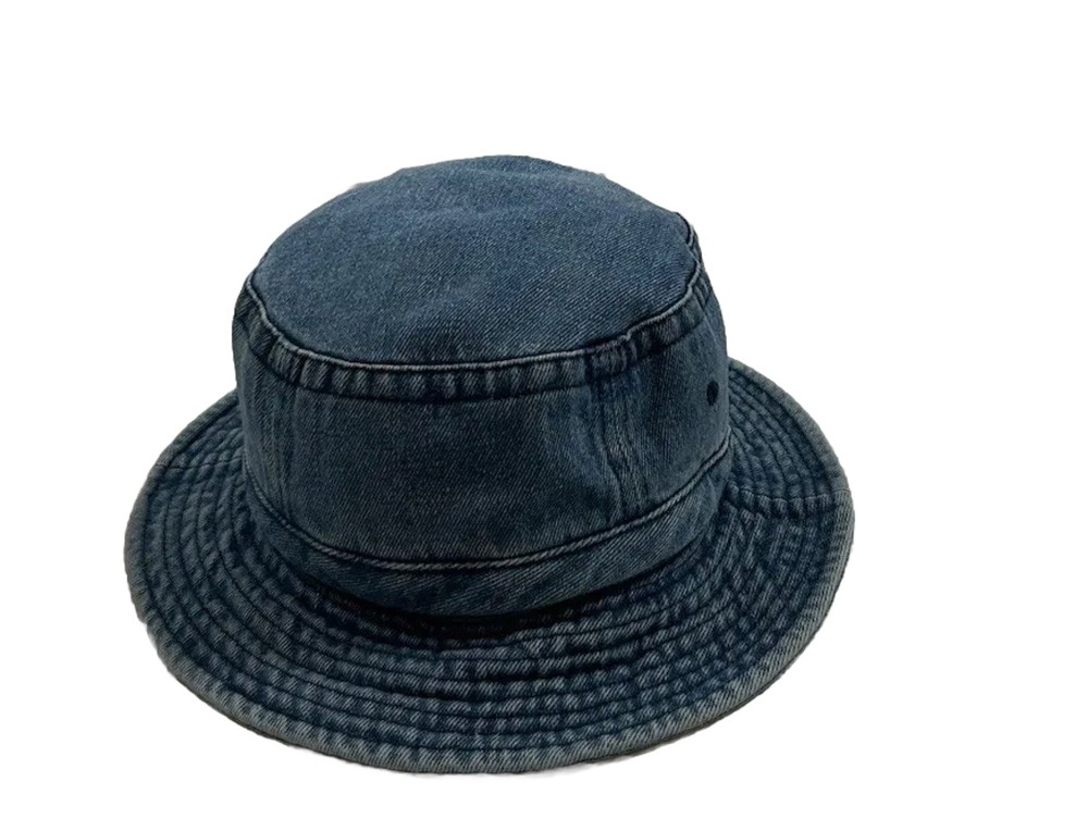 Blue Denim Bucket Sun Hat Cap Size M/L