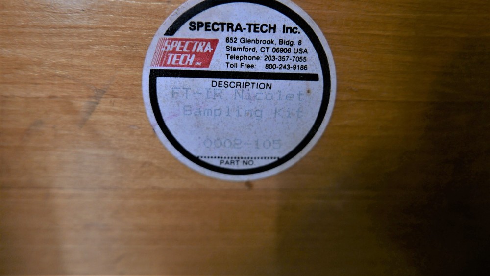 Spectra-tech FT-IR Sampling Kit 0002-105 with 0001-603 Base Trough Plate