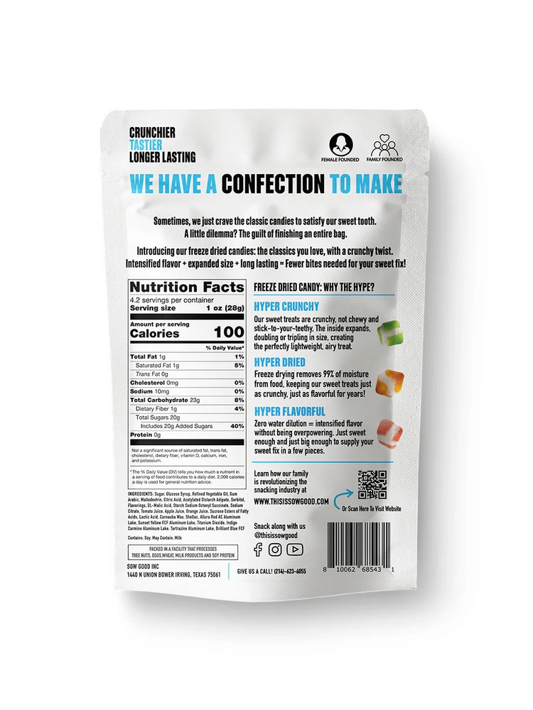 SOW Good Sweet Squares 4.2oz