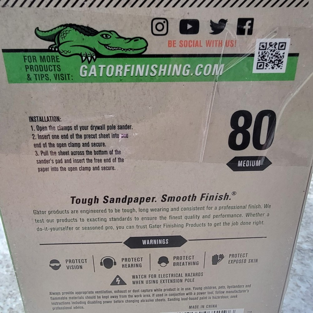 Gator 80 Grit Drywall Sanding Screens-150 Sheet Contractor Bundle