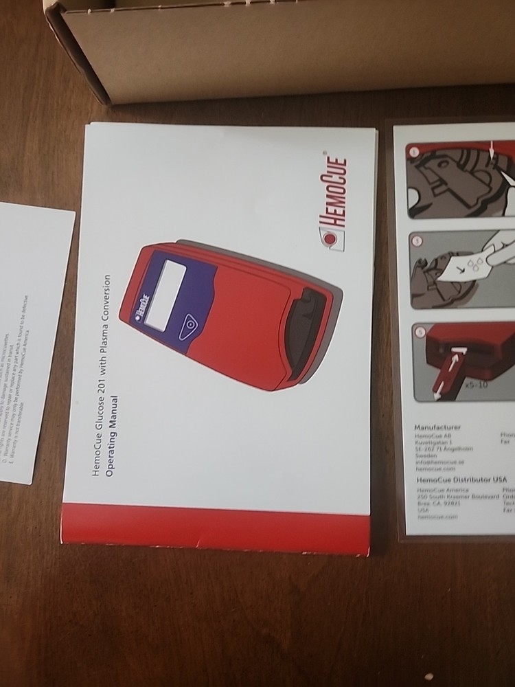 HEMOCUE Glucose 201 Analyzer with AC Adapter