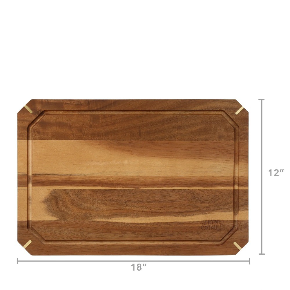2-Piece Acacia Cutting Board Set