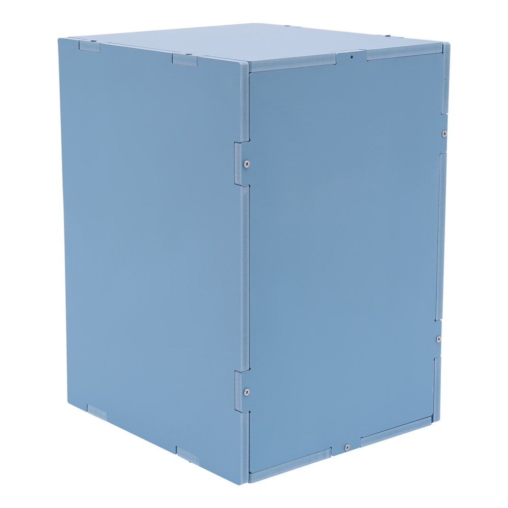 11-Compartment Vertical Desktop Sorter, Blue, Durable Organizer for Letters