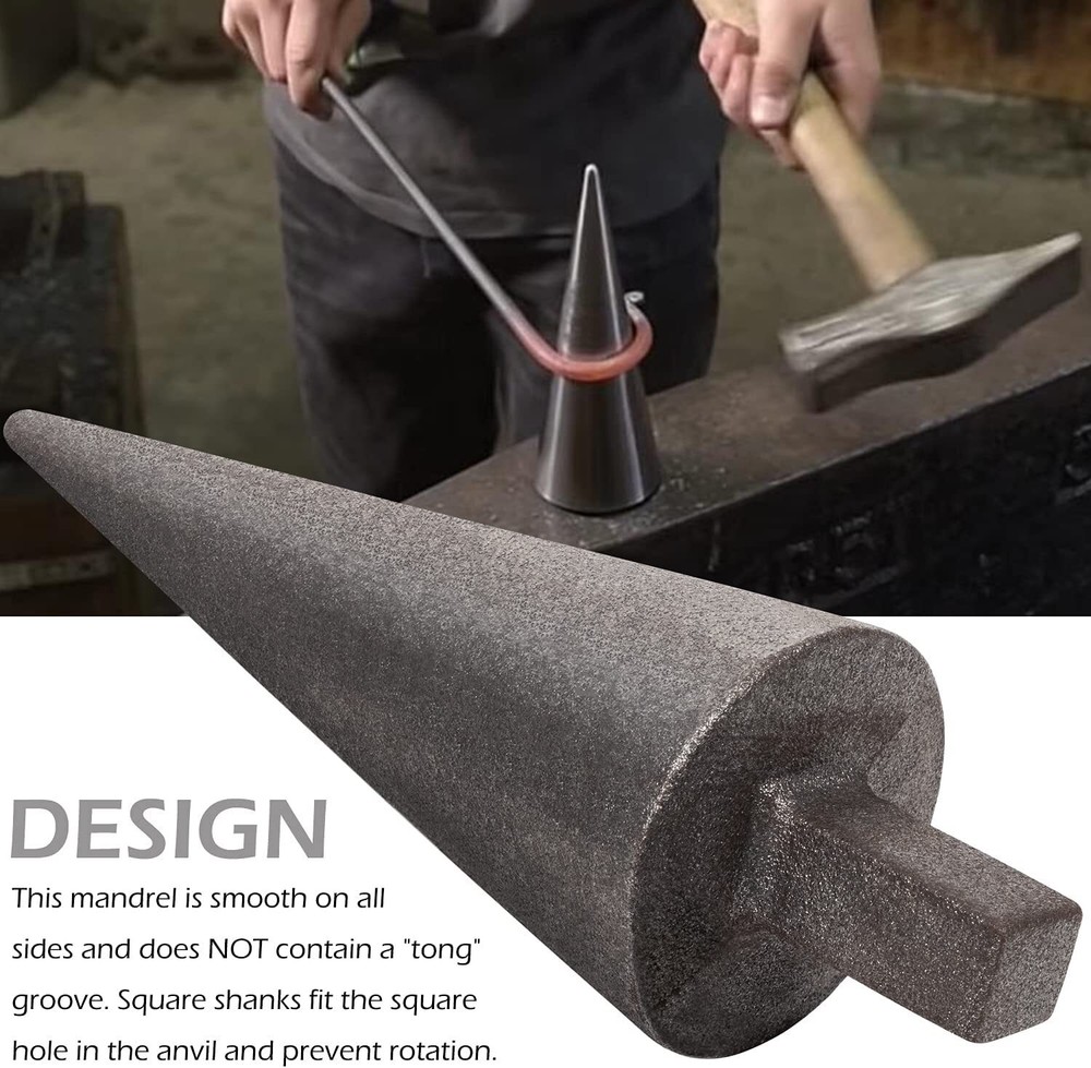 Blacksmith Anvil Mandrel Metal Forming Cone 1" Hardy Tool,Forge Vise Tool