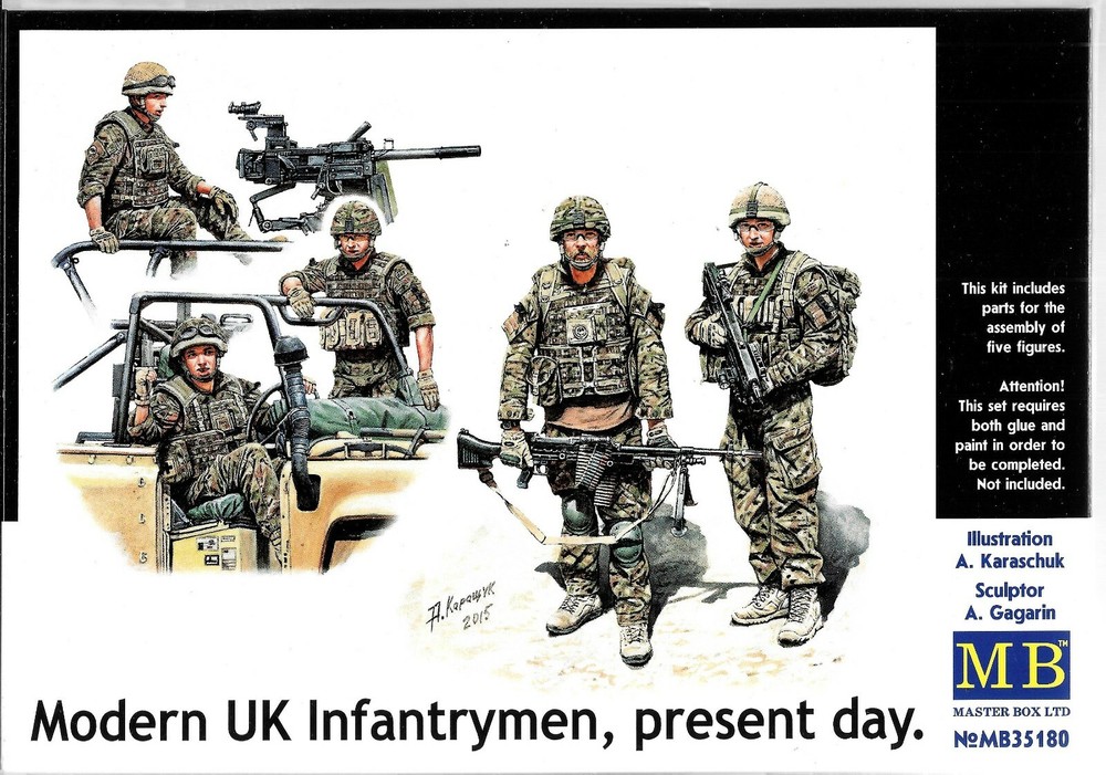 Master Box Modern UK Infantrymen, Present Day, Figures 1/35 180  ST  A2