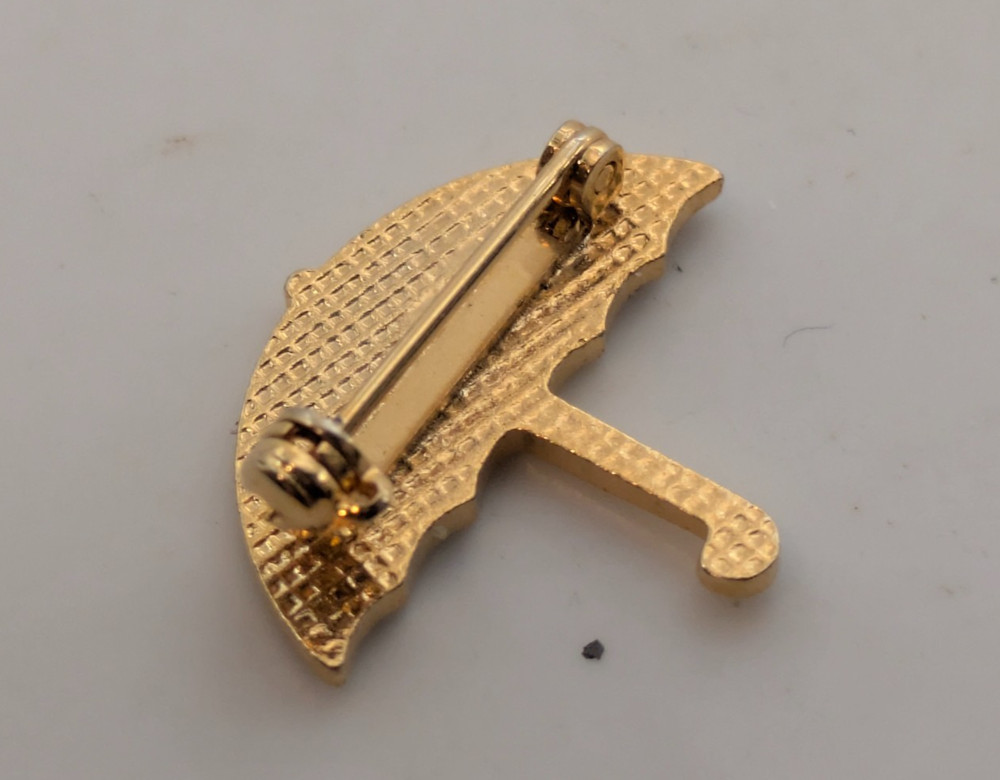 Multicolor Oregon Umbrella Lapel Pin
