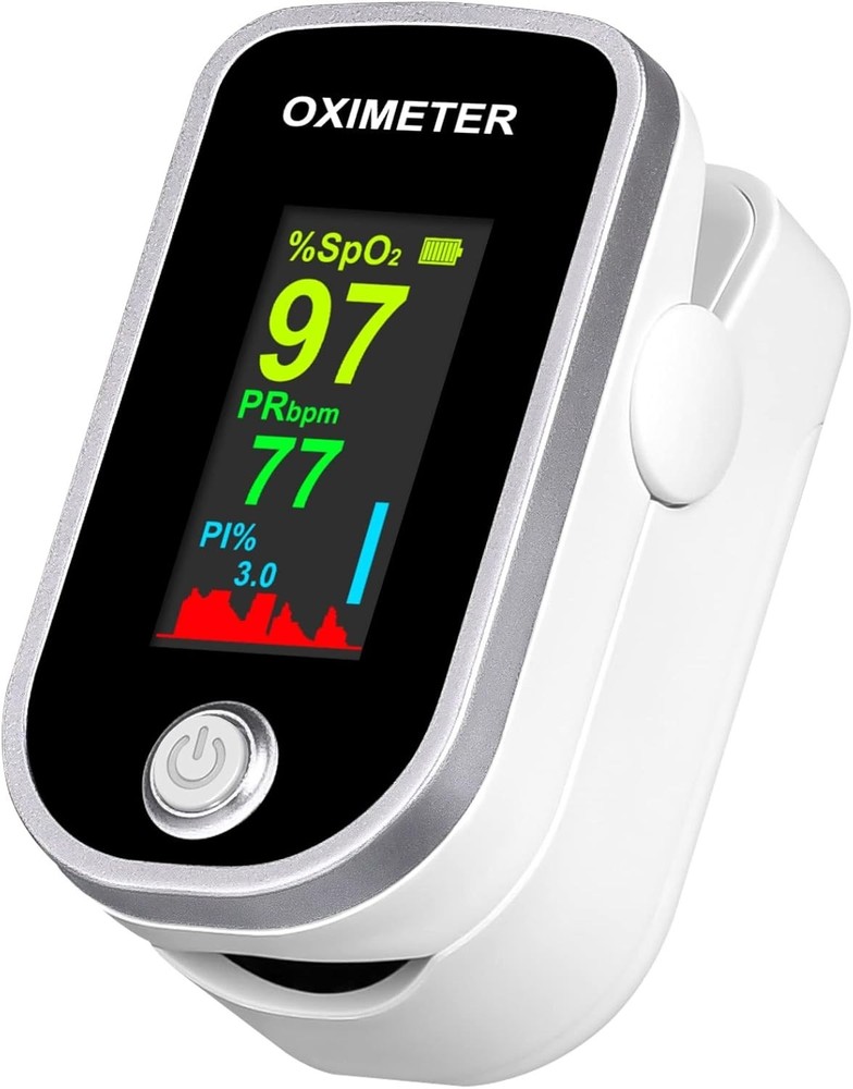 Fingertip Oxygen Meter - Fast SpO2 & Heart Rate Reader with High-Def Display
