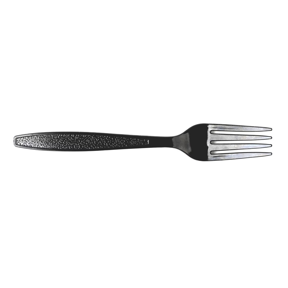 Darling Foodservice Wrapped Black Plastic Fork - 1000 / CS