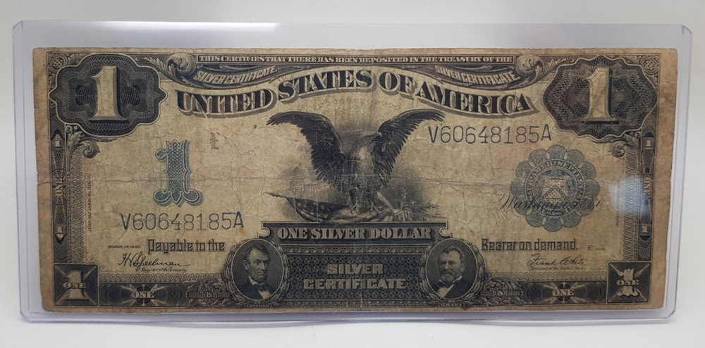 1899 $1 Silver Certificate Black Eagle Note V60648185A