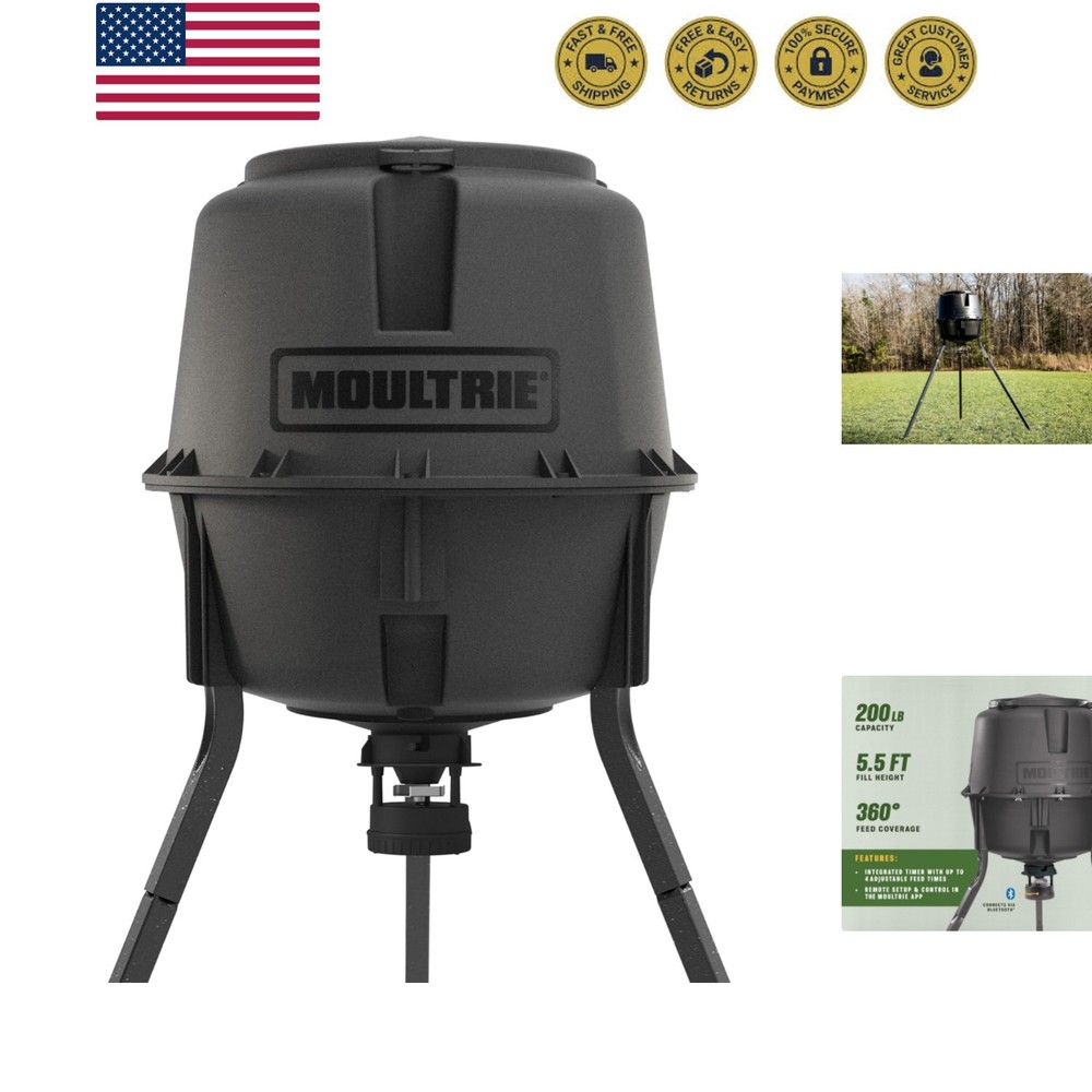 Deer Feeder Standard - 30-Gallon - Quick-Lock Hopper System - Digital Timer C...