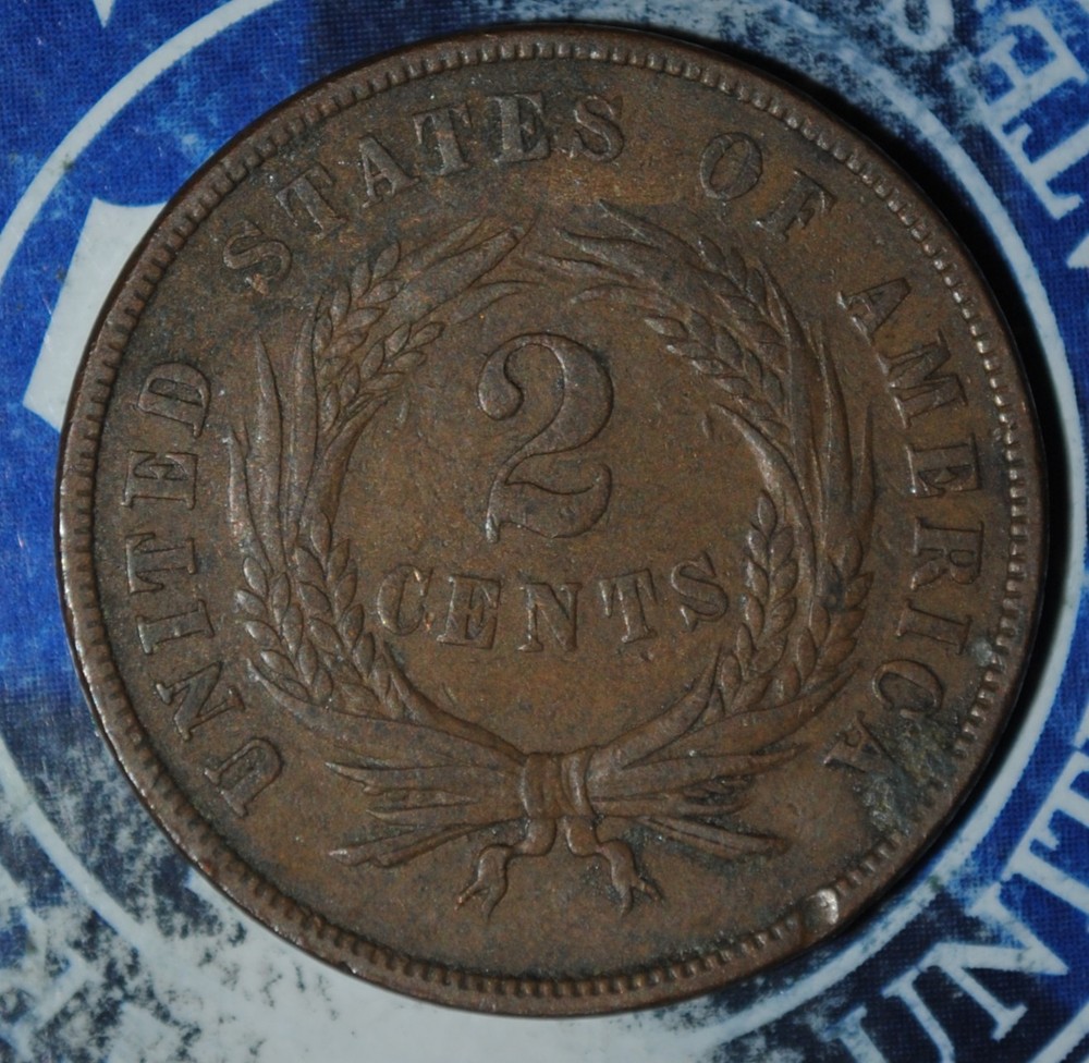 1867 Two Cent Piece {{{Y572