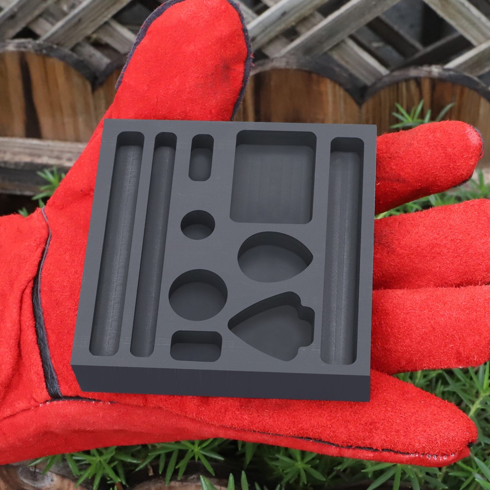 Graphite Ingot Casting Mold Combo Mould for Melting Refining Gold Silver Copper