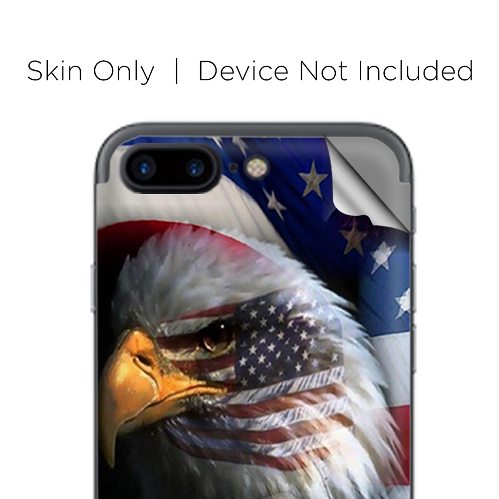Apple iPhone 7 / 8 Plus Skins Decal Wrap USA Bald Eagle in Flag
