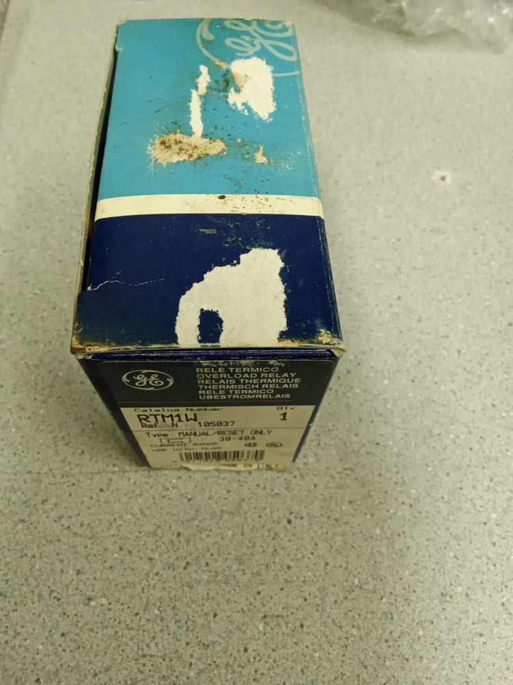GE RTM1W Overload Relay 105037