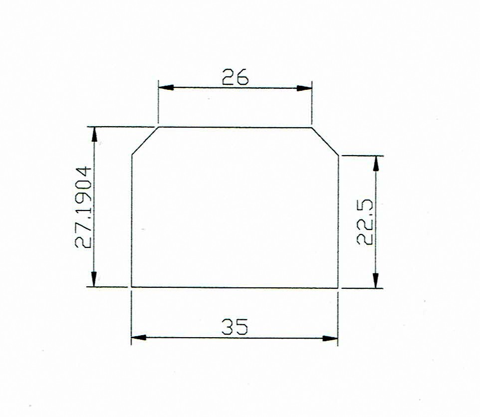 Ricoh Singlex TLS replacement mirror (glass front surface)