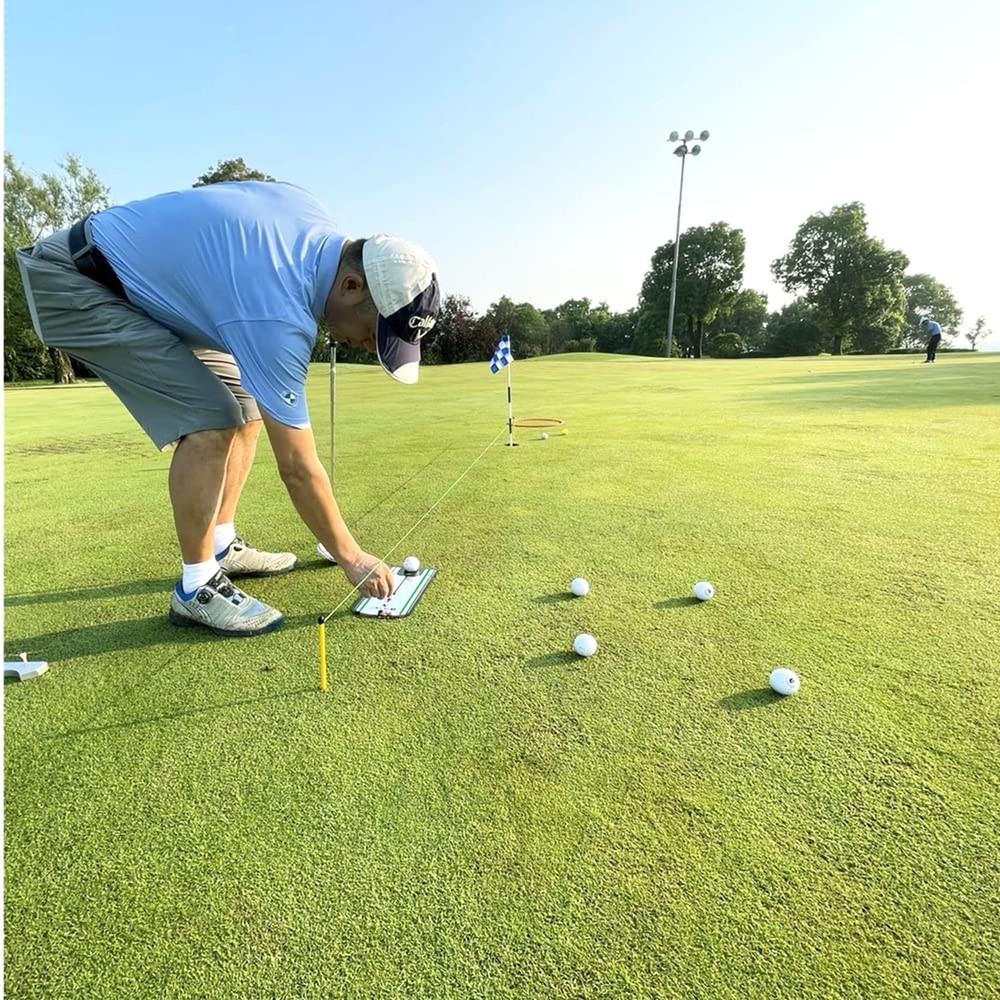 GLANC Golf Putting Alignment Mirror (12” x 6”), Putting Training Aid