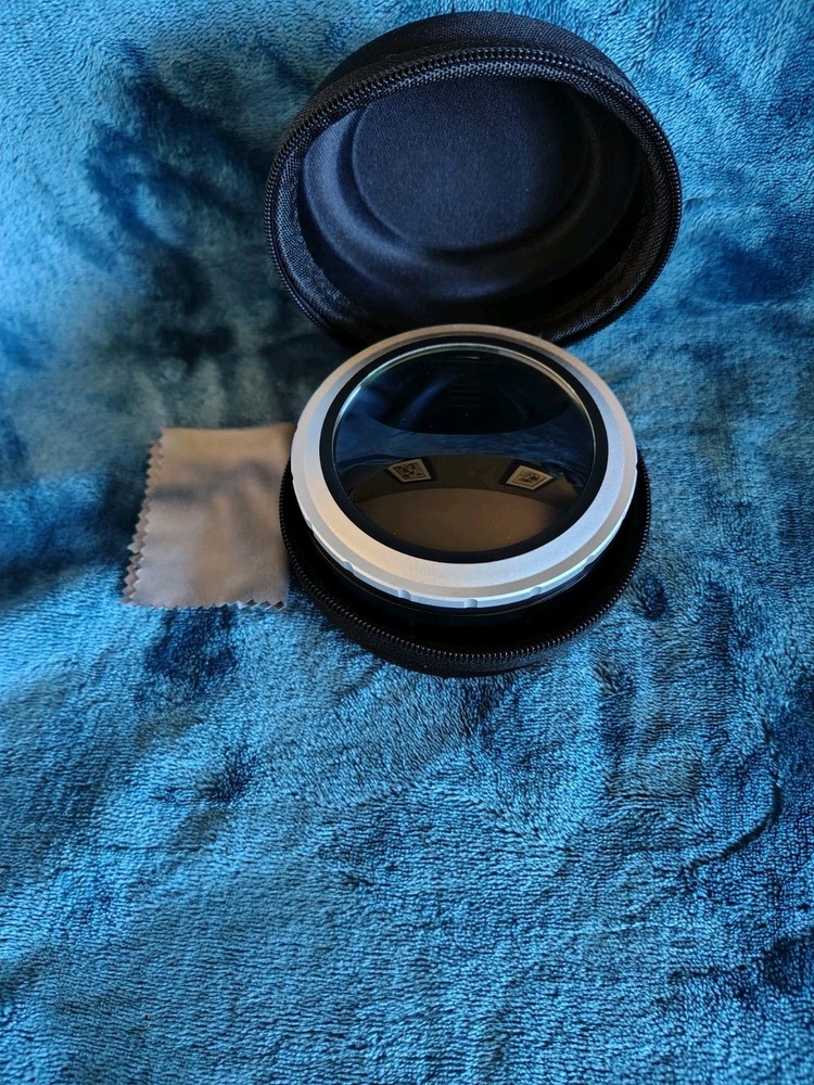 Dome Magnifier with Light, Retractable/Adjustable Zoom Lens & Case