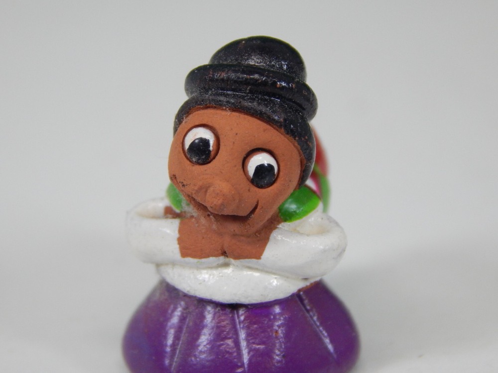 Miniature Peruvian Clay 1" Figurines Hand Painted