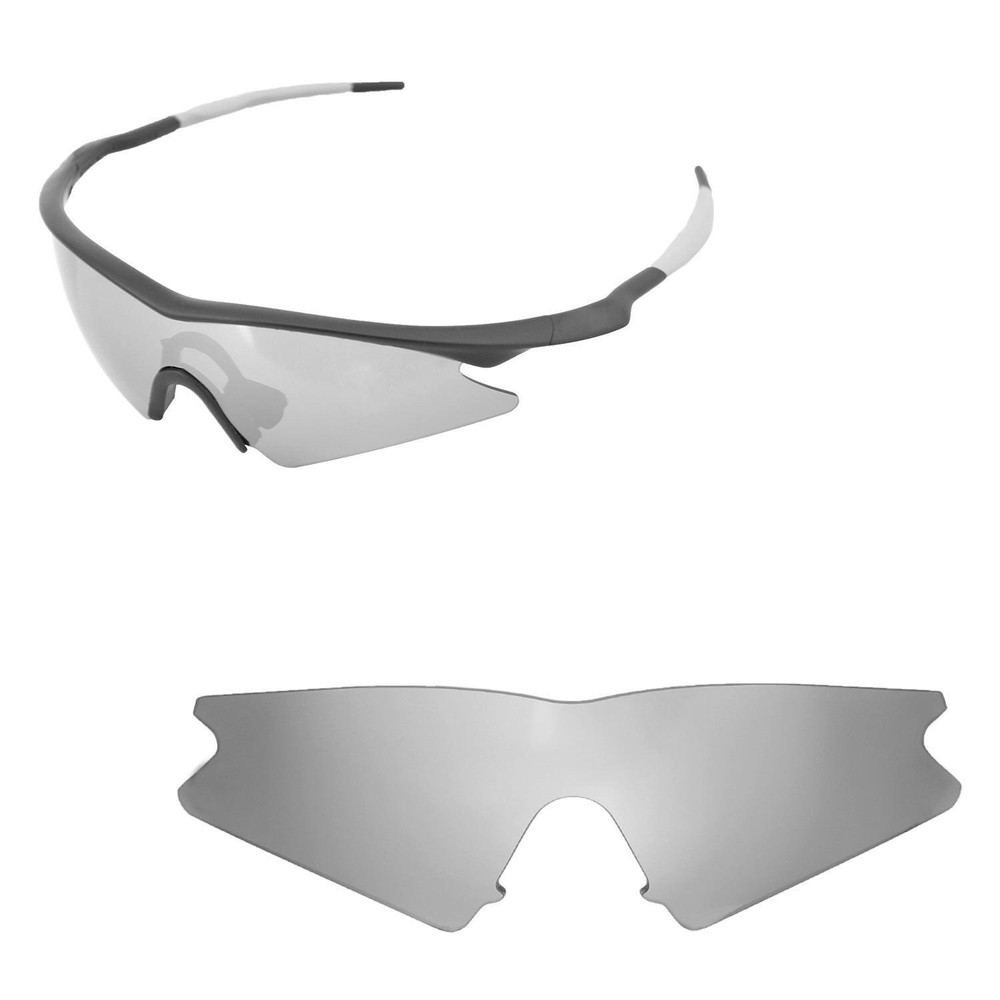 Walleva Mr.Shield Polarized Titanium Replacement Lens for Oakley M Frame Sweep