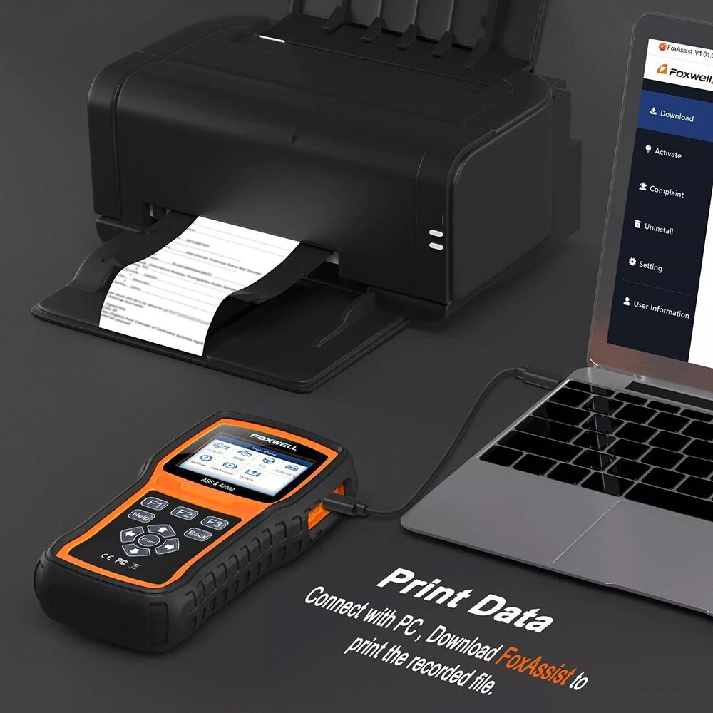 Bi-directional Car Scanner ABS Bleeding SAS SRS OBD2 Code Reader Diagnostic Tool