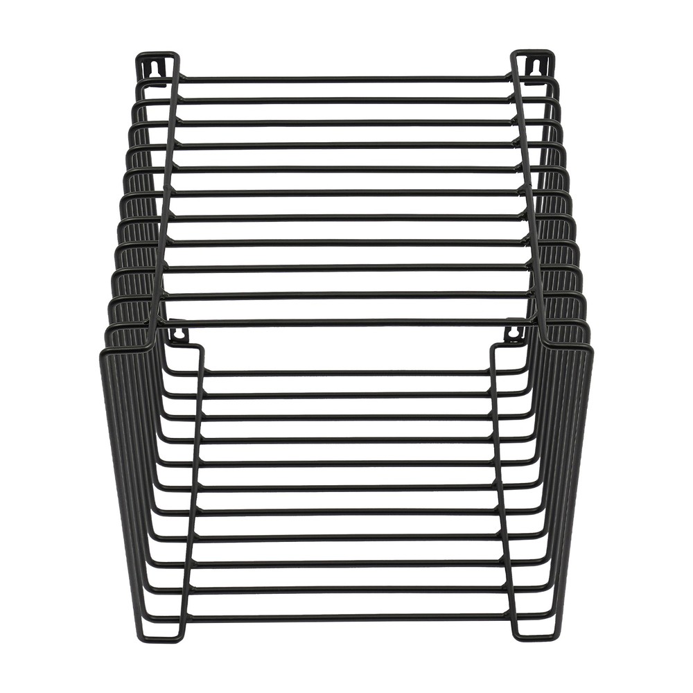 Side Table, Square Geometry Side Table, Linear Metal End Table