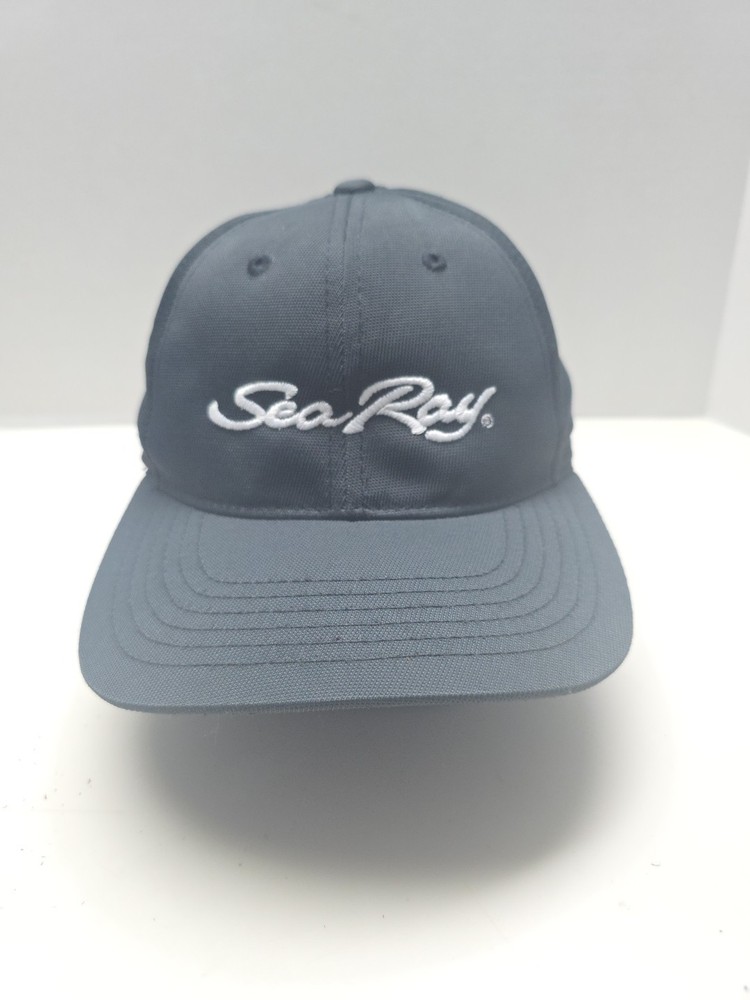 Sea Ray Boats Hat Strapback Adjustable Black Cap Hat Excellent!