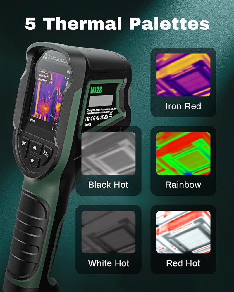 Durable Handheld Thermal Imager, Rated - 25Hz Frame Rate, 240 Resolution