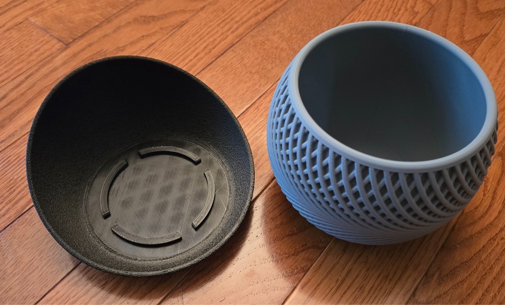 80mm 2 pc Planter Two-tone 3D printed