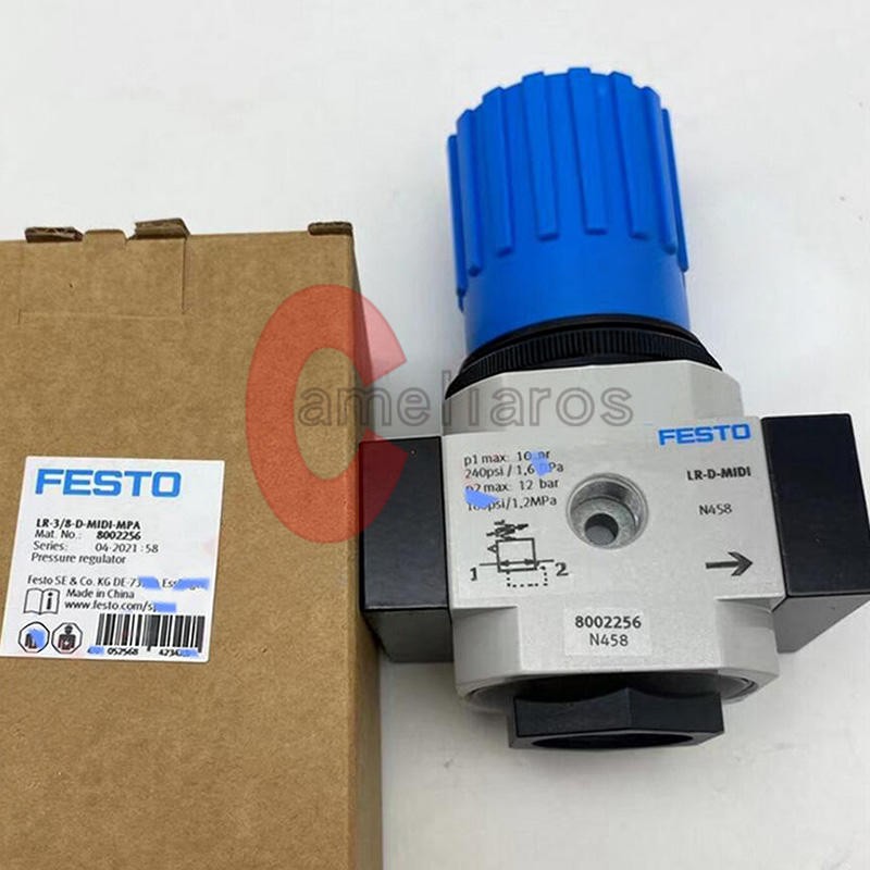 ONE FESTO LR-3/8-D-MIDI-MPA 8002256 pressure reducing valve New