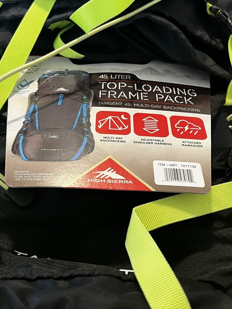 NEW High Sierra Tangent 45 Top-Loading Frame Pack