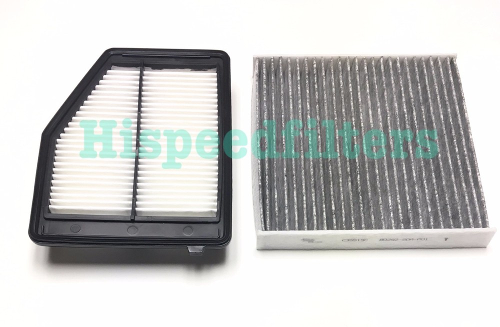 Combo Set ENGINE&CARBONIZED CABIN AIR FILTER Fit HONDA CIVIC 2012-2015