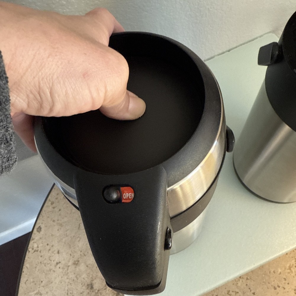 Two hot beverage, carafe servers, Unbranded