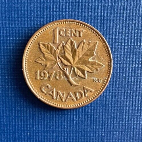 1 Cent Coin 1978 Canada; Elizabeth II; B23