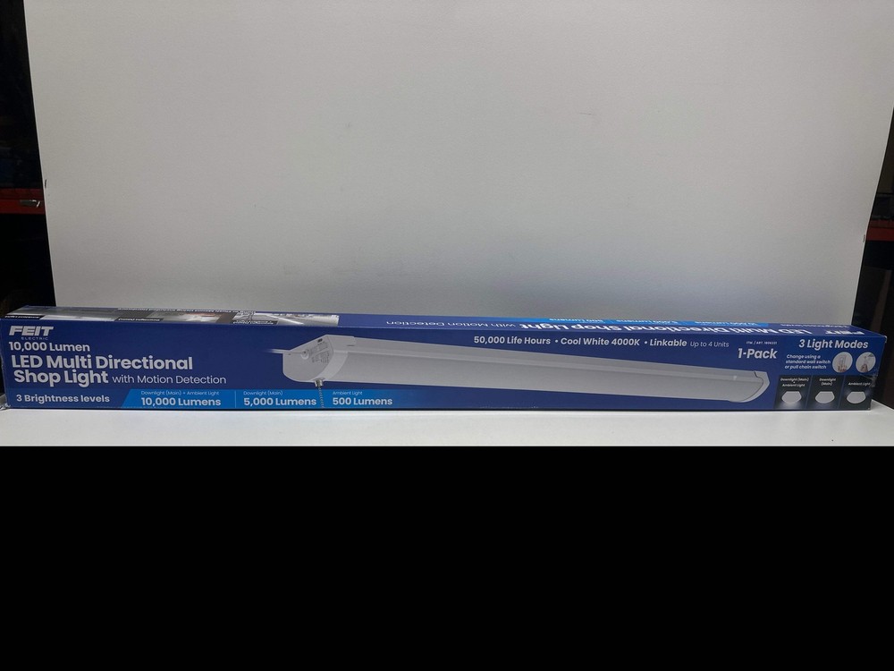 Feit 10,000 Lumen Multi-Directional Shop Light Motion Detection