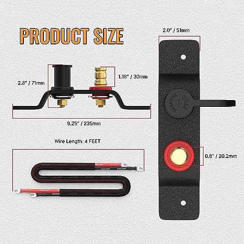 Remote Battery Terminals Heavy Duty Battery Remote Battery Terminals Kit