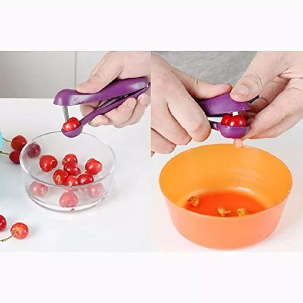 New 5'' Cherry Fruit Kitchen Pitter Remover Olive Corer Seed Remove Pit Tool **