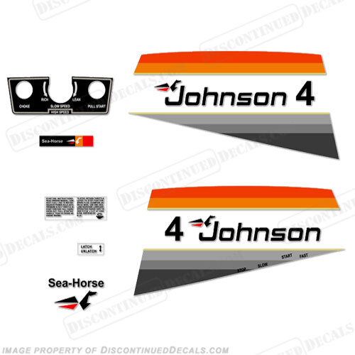 Fits Johnson 1977 4hp Decals