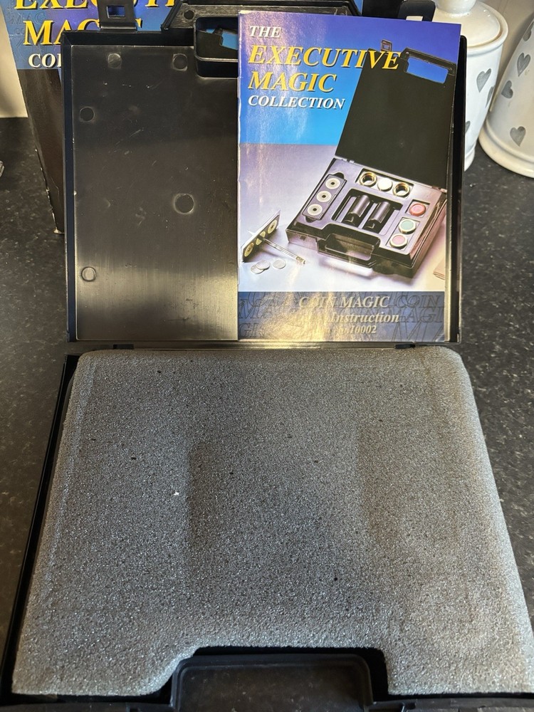 Coin Magic Executive Collection BY Eddy, In Plastic Briefcase Complete