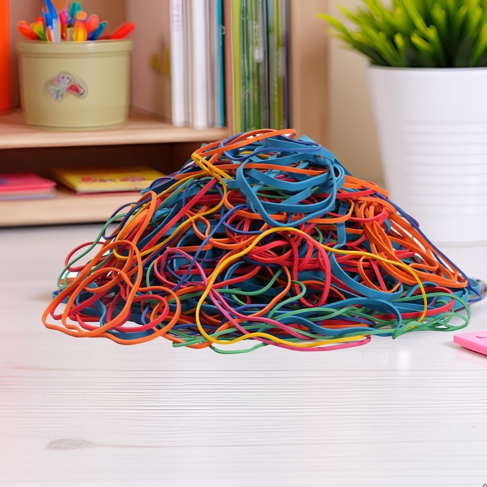 Assorted Rubber Bands Bulk Multicolor Elastic Stretchable set 0.5lb