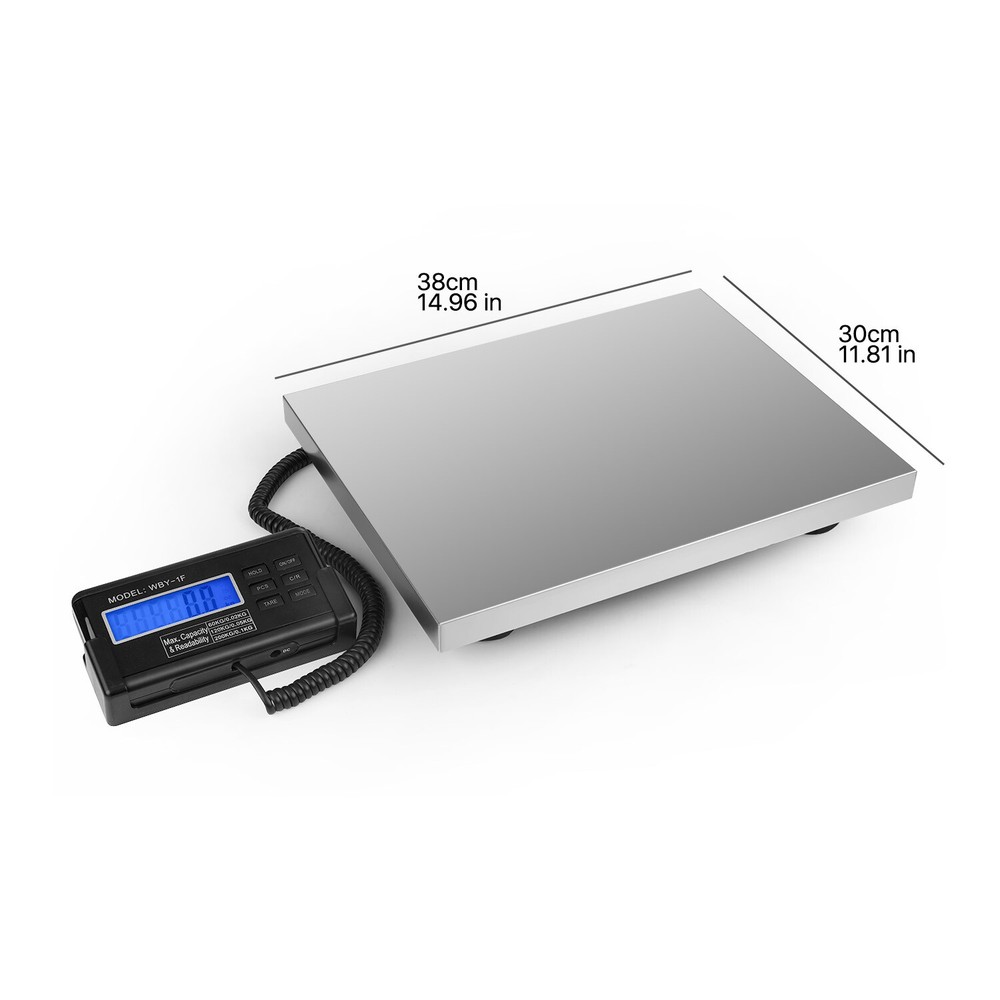 Digital Scale 200Kg Weight Capacity w/ ext. LCD Backlight display & AC adapter