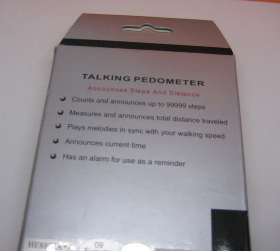 Healthy Talking Pedometer, 7 tunes synchronized with walking Box Tested
