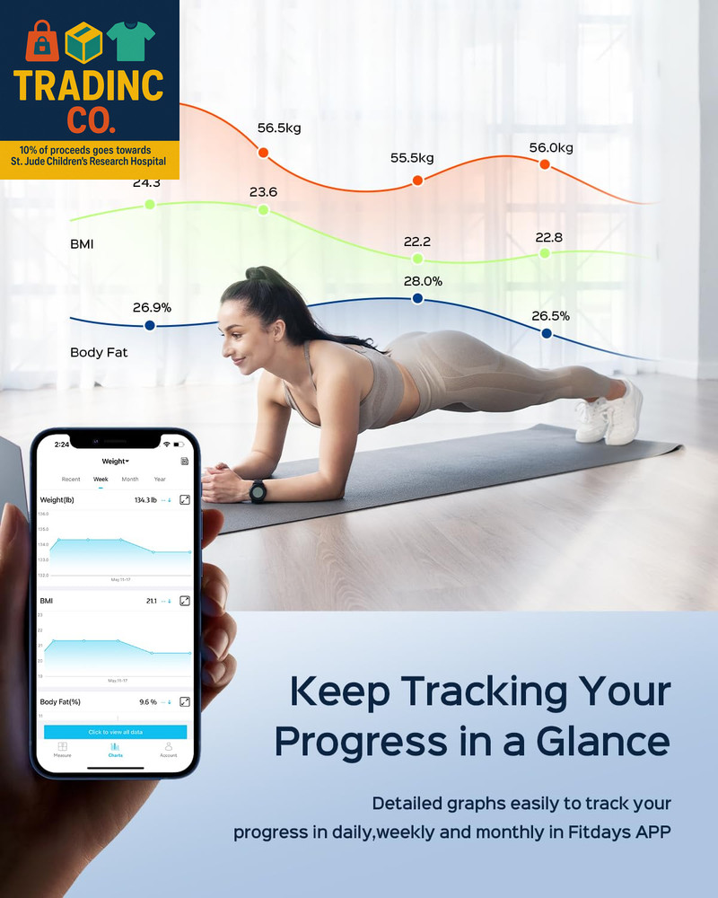 Smart Pod Scale for Full Body Composition, 8-Sensor Smart Analyzer Measures Fat,