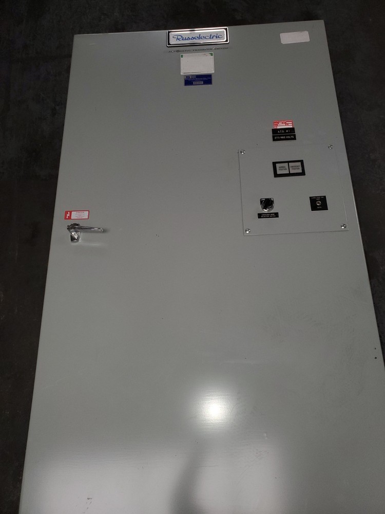 Russelectric Automatic Transfer Switch RMT-4003CE 400A 277/480V 3Ph 4W 60Hz Used