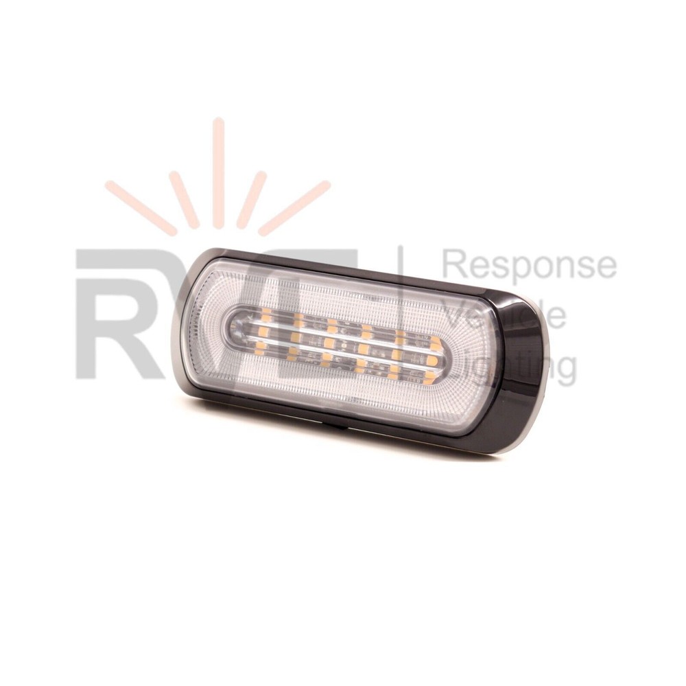 Halo Ring, Dual Function, Amber LED Strobe & White Marker Light R65 Flashing