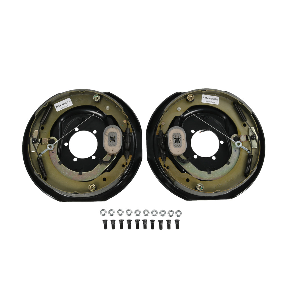 Four 12" X 2" Electric Trailer Brake Assembly for 7000 Lbs Trailer Axles LH & RH